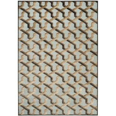 SAFAVIEH Paradise Gayle Geometric Tessellation Area Rug, Soft Anthracite/Anthracite, 2'7" x 4'