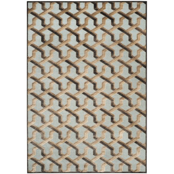 SAFAVIEH Paradise Gayle Geometric Tessellation Area Rug, Soft Anthracite/Anthracite, 2'7" x 4'
