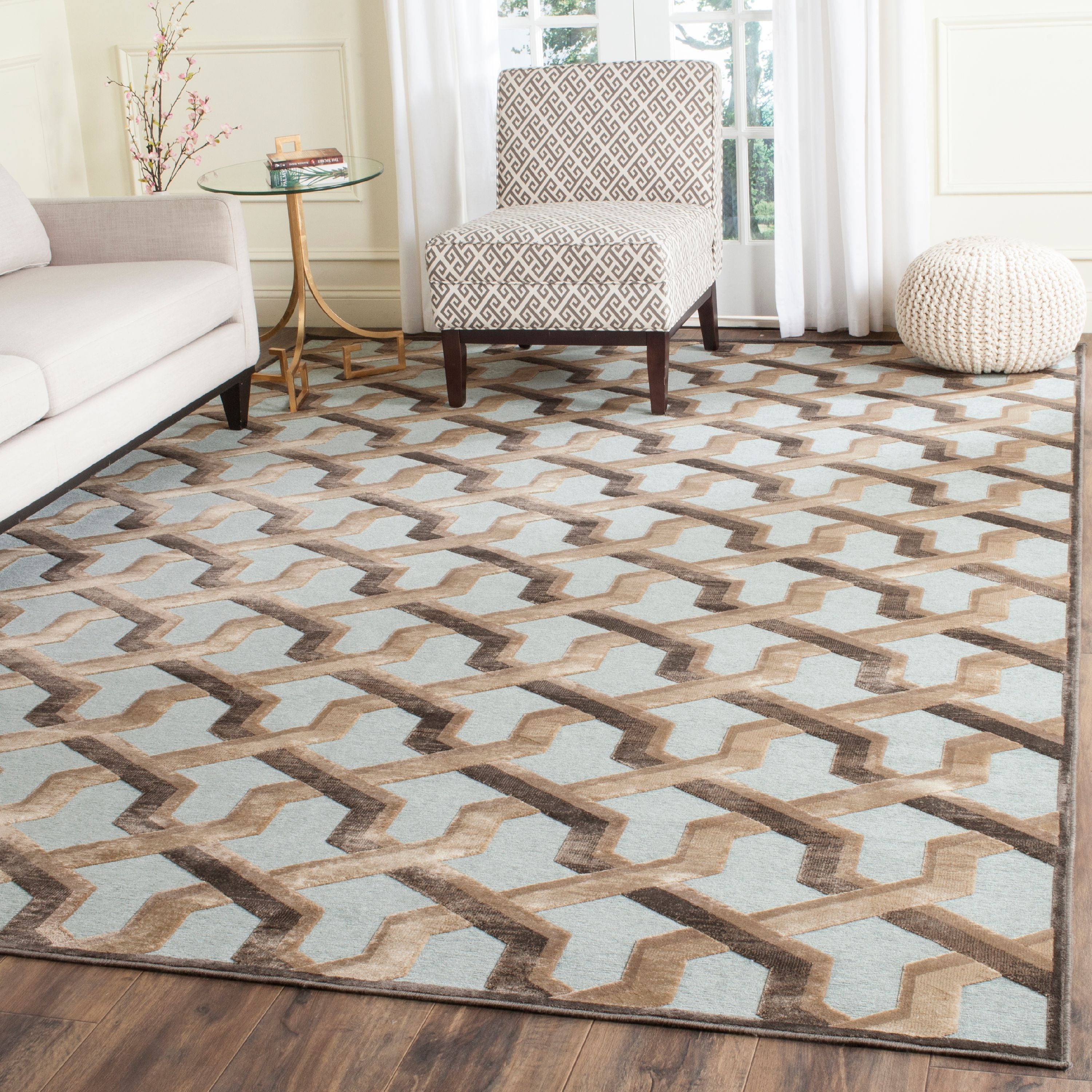 SAFAVIEH Paradise Gayle Geometric Tessellation Area Rug, Soft ...