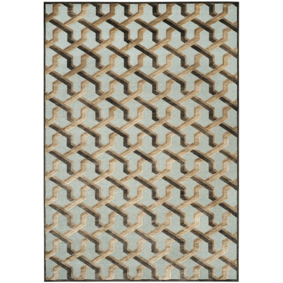 SAFAVIEH Paradise Gayle Geometric Tessellation Runner Rug, Soft Anthracite/Anthracite, 2'2" x 8'