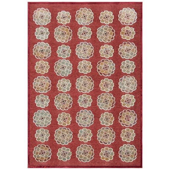 SAFAVIEH Paradise Isabella Floral Area Rug, Red, 5'3" x 7'6"
