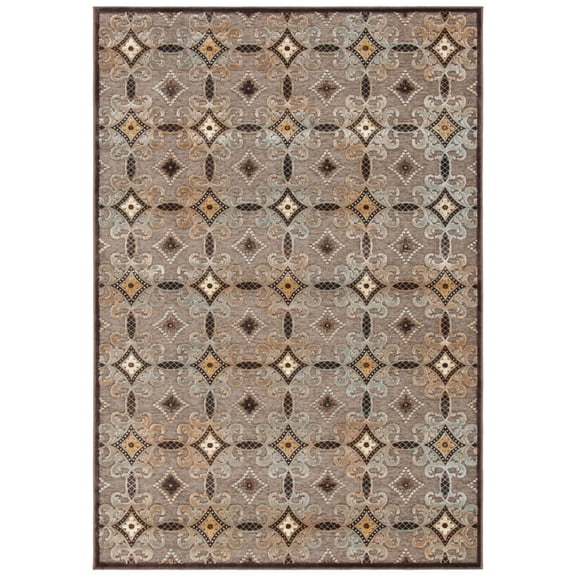 SAFAVIEH Paradise Jamison Geometric Area Rug, Mocha, 5'3" x 7'6"