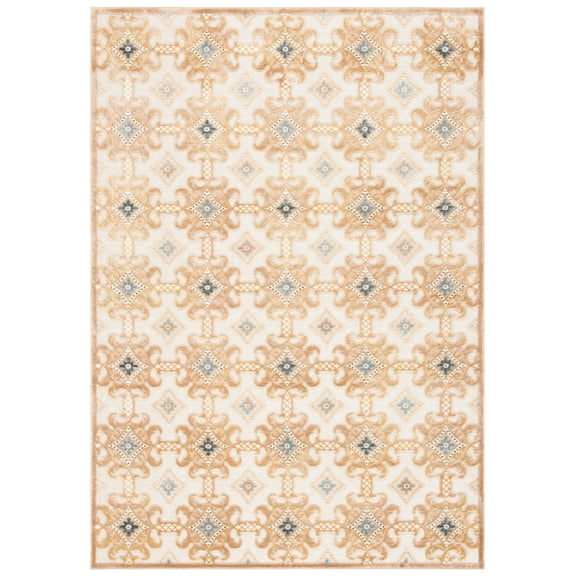 SAFAVIEH Paradise Jamison Geometric Area Rug, Taupe/Multi, 5'3" x 7'6"