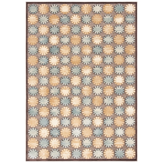 SAFAVIEH Paradise Jayce Geometric Area Rug, Dark Brown, 5'3" x 7'6"