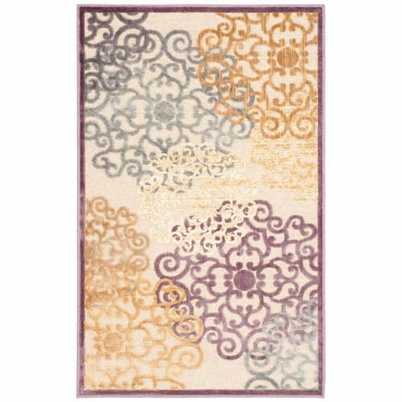 SAFAVIEH Paradise Jepson Floral Area Rug, Mauve/Multi, 3'3" x 5'7"