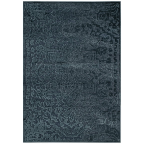 SAFAVIEH Paradise Jerri Damask Area Rug, Navy, 4' x 5'7"