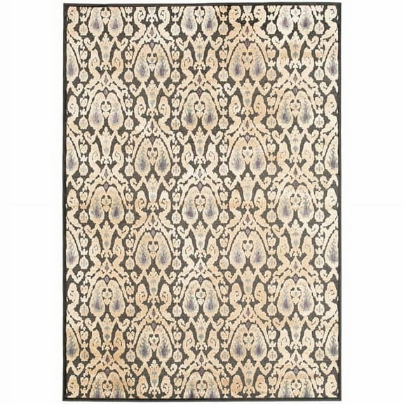 SAFAVIEH Paradise Justice Geometric Tessellation Area Rug, Charcoal/Multi, 4' x 5'7"