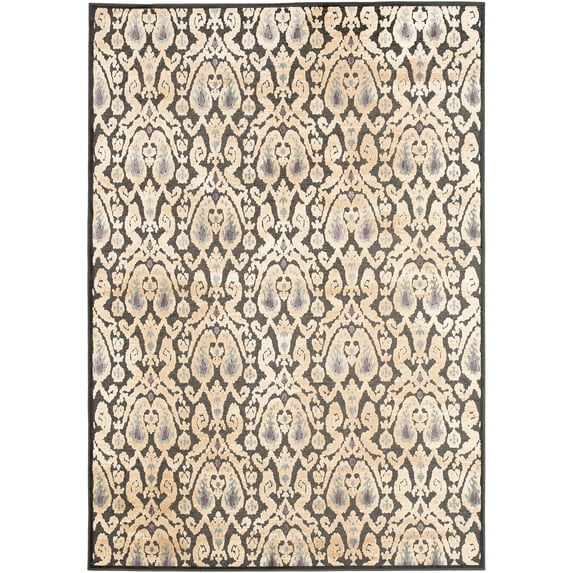 SAFAVIEH Paradise Justice Geometric Tessellation Area Rug, Charcoal/Multi, 5'3" x 7'6"