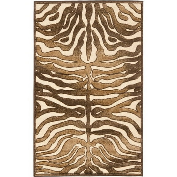 SAFAVIEH Paradise Kady Animal Striped Area Rug, Cream, 2'7" x 4'
