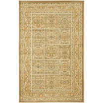 SAFAVIEH Paradise Kirsteen Geometric Floral Area Rug, Beige, 4' x 5'7"