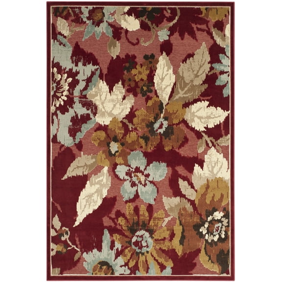 SAFAVIEH Paradise Kyler Floral Area Rug, Red/Multi, 3'3" x 5'7"