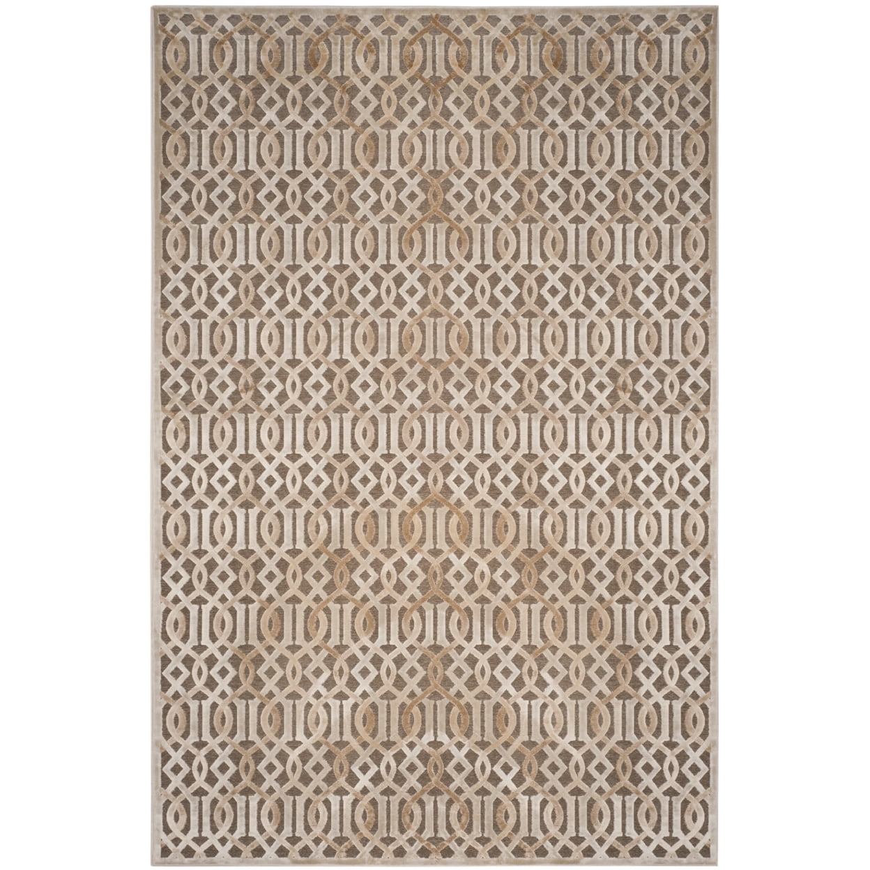 SAFAVIEH Paradise Luana Geometric Swirls Area Rug, Grey, 8' x 11'