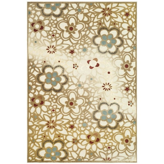 SAFAVIEH Paradise Lucina Floral Area Rug, Taupe/Beige, 8' x 11'2"