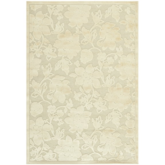 SAFAVIEH Paradise Mackenzie Distressed Floral Area Rug, Cream, 4' x 5'7"