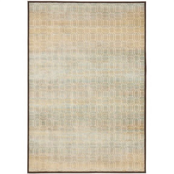SAFAVIEH Paradise Malvena Geometric Area Rug, Cream/Brown, 5'3" x 7'6"