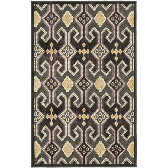 SAFAVIEH Paradise Melanie Geometric Tessellation Area Rug, Anthracite, 2'7" x 4'