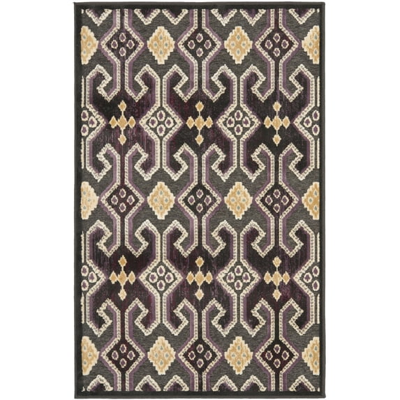 SAFAVIEH Paradise Melanie Geometric Tessellation Area Rug, Anthracite, 5'3" x 7'6"