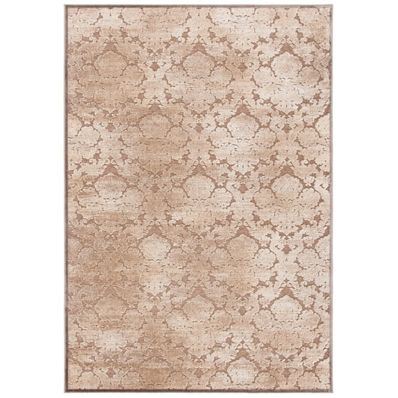 SAFAVIEH Paradise Nancy Damask Area Rug, Camel/Cream, 5'3" x 7'6"