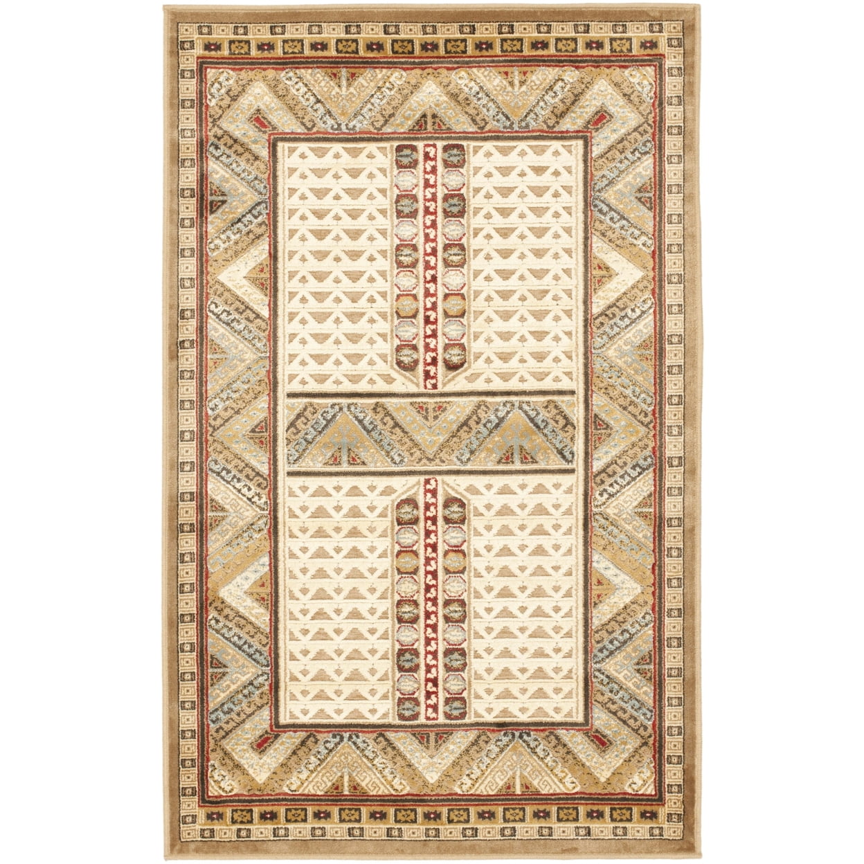 Gd Nanda Rug SAFAVIEH Paradise Nanda Southwestern Area Rug, Ivory, 2'7