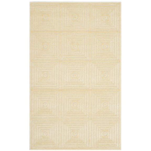 SAFAVIEH Paradise Napier Checker Boxes Area Rug, Beige, 5'3" x 7'6"