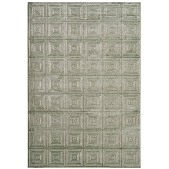 SAFAVIEH Paradise Napier Checker Boxes Area Rug, Slate, 5'3" x 7'6"