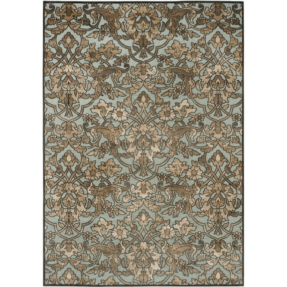 SAFAVIEH Paradise Nikeisha Floral Vines Area Rug, Soft Anthracite/Anthracite, 3'3" x 5'7"