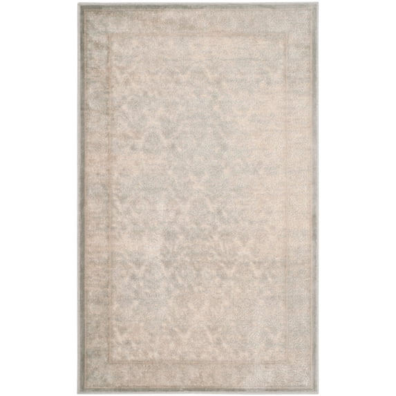 SAFAVIEH Paradise Oscar Traditional Area Rug, Cream/Slate Blue, 2'7" x 4'