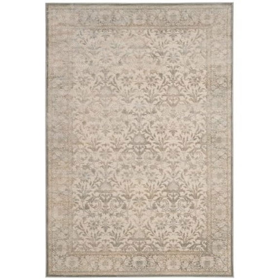 SAFAVIEH Paradise Oscar Traditional Area Rug, Cream/Slate Blue, 5'3" x 7'6"