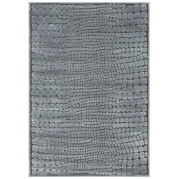 SAFAVIEH Paradise Petar Animal Area Rug, Gray/Anthracite, 5'3" x 7'6"
