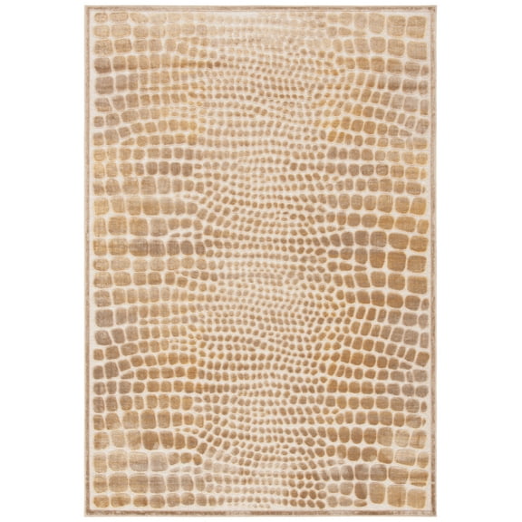 SAFAVIEH Paradise Petar Animal Area Rug, Taupe/Multi, 5'3" x 7'6"