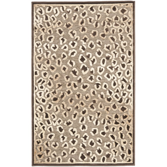 SAFAVIEH Paradise Ronnie Bordered Area Rug, Beige/Brown, 2' x 3'