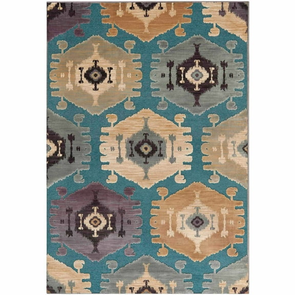 SAFAVIEH Paradise Thom Geometric Area Rug, Grey/Multi, 5'3" x 7'6"