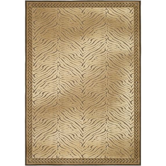 SAFAVIEH Paradise Tokora Striped Area Rug, Brown, 5'3" x 7'6"