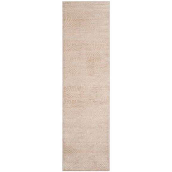 SAFAVIEH Paradise Trecia Geometric Swirls Runner Rug, Stone, 2'2" x 8'