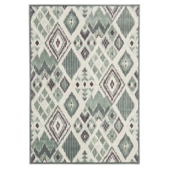 SAFAVIEH Paradise Yvonne Geometric Area Rug, Grey/Multi, 4' x 5'7"