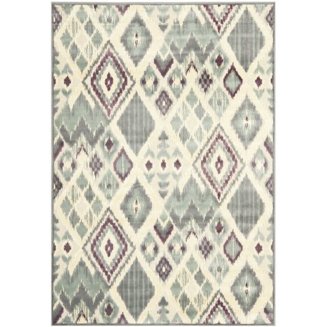 SAFAVIEH Paradise Yvonne Geometric Southwestern Runner Rug, Grey/Multi, 2'2" x 8'