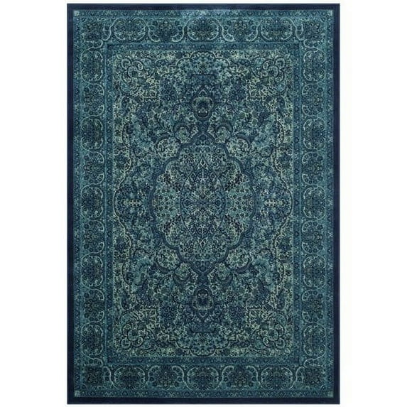SAFAVIEH Paradise Zelma Traditional Area Rug, Blue/Multi, 5'3" x 7'6"