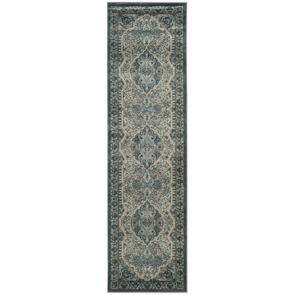 SAFAVIEH Paradise Zelma Traditional Runner Rug, Light Blue/Blue, 2'2" x 8'