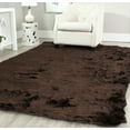 thumbnail image 1 of SAFAVIEH Paris Darwin Plush Polyester Shag Area Rug, Chocolate, 6' x 9', 1 of 6