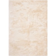 SAFAVIEH Paris Darwin Plush Polyester Shag Area Rug, Ivory, 2' x 3'