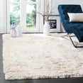 thumbnail image 1 of SAFAVIEH Paris Darwin Plush Polyester Shag Area Rug, Ivory, 4' x 6', 1 of 12