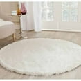 thumbnail image 1 of SAFAVIEH Paris Darwin Plush Polyester Shag Area Rug, Ivory, 8'6" x 12', 1 of 10
