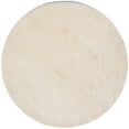 thumbnail image 1 of SAFAVIEH Paris Darwin Plush Polyester Shag Area Rug, Ivory, 9' x 9' Round, 1 of 9