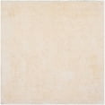 thumbnail image 1 of SAFAVIEH Paris Darwin Plush Polyester Shag Area Rug, Ivory, 9' x 9' Square, 1 of 6