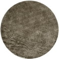 thumbnail image 1 of SAFAVIEH Paris Darwin Plush Polyester Shag Area Rug, Sable, 5' x 5' Round, 1 of 5