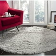 thumbnail image 1 of SAFAVIEH Paris Darwin Plush Polyester Shag Area Rug, Sage, 5' x 5' Round, 1 of 8