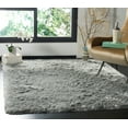 thumbnail image 1 of SAFAVIEH Paris Darwin Plush Polyester Shag Area Rug, Sage, 5' x 8', 1 of 7