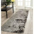 thumbnail image 1 of SAFAVIEH Paris Darwin Plush Polyester Shag Area Rug, Silver, 2'6" x 4', 1 of 5