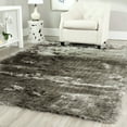 thumbnail image 1 of SAFAVIEH Paris Darwin Plush Polyester Shag Area Rug, Silver, 6' x 9', 1 of 12