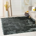thumbnail image 1 of SAFAVIEH Paris Darwin Plush Polyester Shag Area Rug, Slate, 8' x 10', 1 of 7